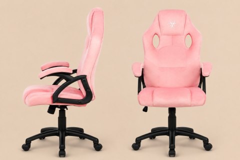 Fotel obrotowy do biurka CARRERA M ALCANTARA PINK