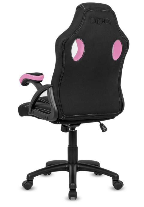 Fotel obrotowy do biurka CARRERA M PINK FABRIC