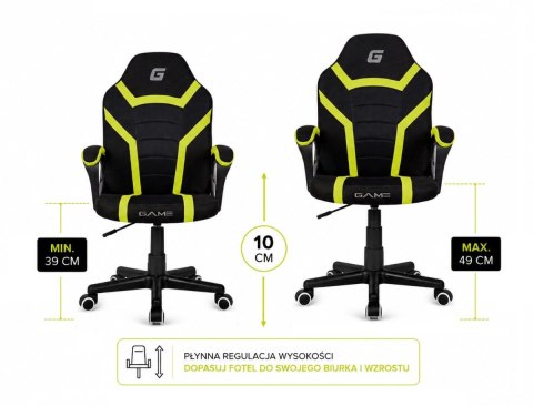 Fotel obrotowy do biurka MARIO BLACK FULL Fabric