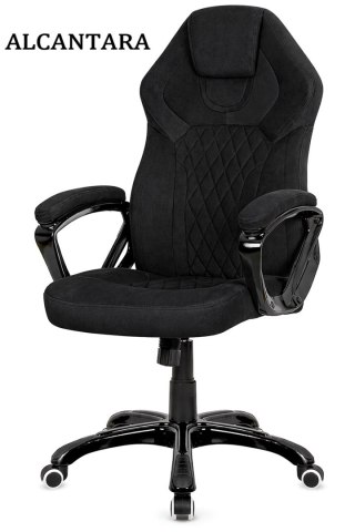 Fotel obrotowy do biurka SPIDER BLACK ALCANTARA