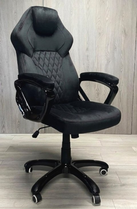 Fotel obrotowy do biurka SPIDER BLACK ALCANTARA