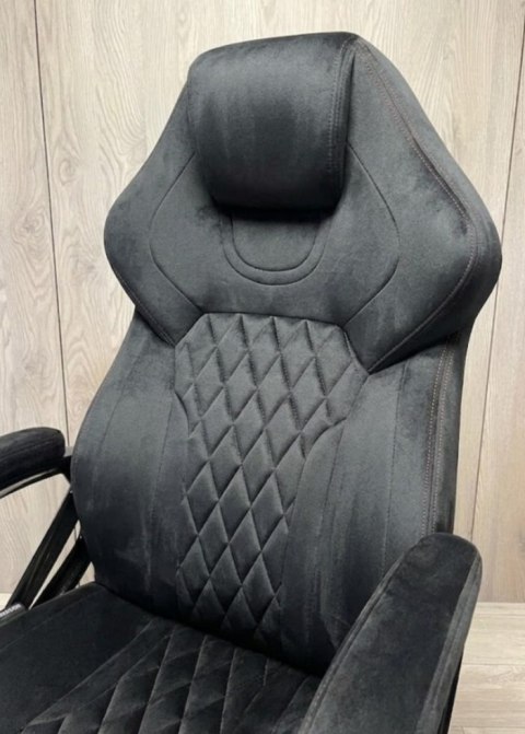 Fotel obrotowy do biurka SPIDER BLACK ALCANTARA
