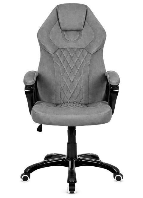 Fotel obrotowy do biurka SPIDER GREY ALCANTARA