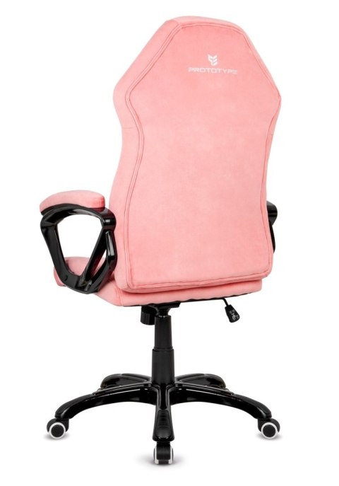 Fotel obrotowy do biurka SPIDER PINK ALCANTARA