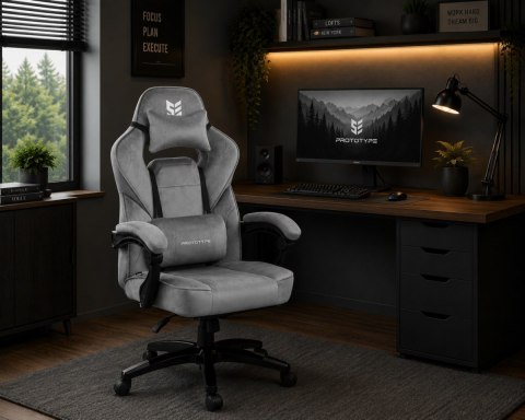 Fotel obrotowy do biurka TITAN BLACK ALCANTARA BASIC