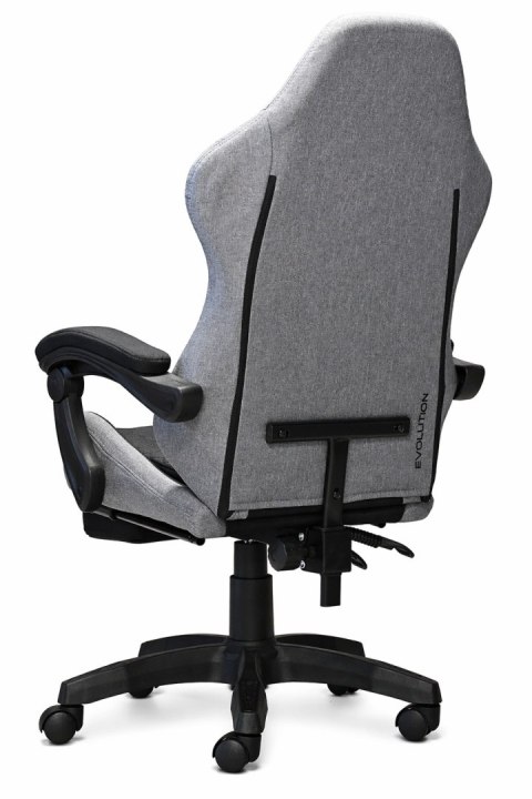 Fotel obrotowy gamingowy DIAVEL PRO FABRIC FULL GREY XL