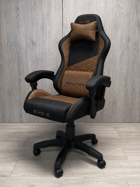 Fotel obrotowy gamingowy EVO FABRIC BROWN XL