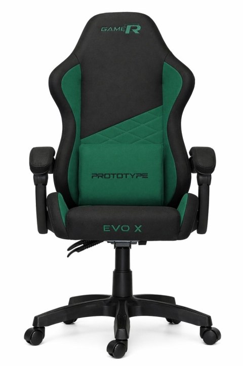 Fotel obrotowy gamingowy EVO FABRIC GREEN XL