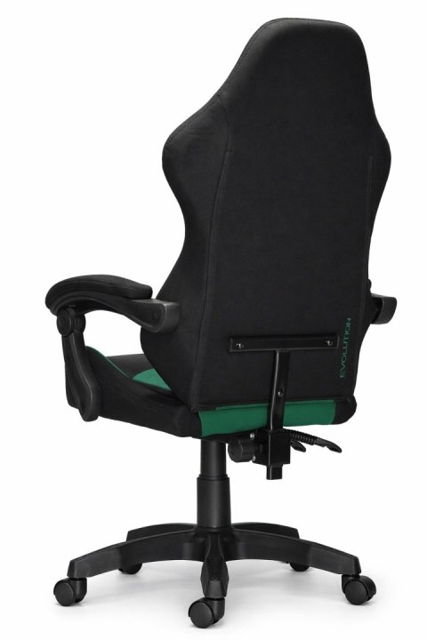 Fotel obrotowy gamingowy EVO FABRIC GREEN XL