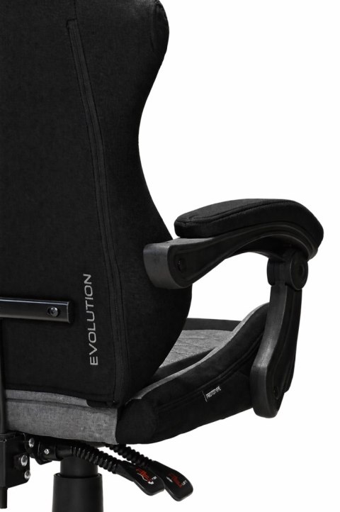 Fotel obrotowy gamingowy EVO FABRIC GREY XL