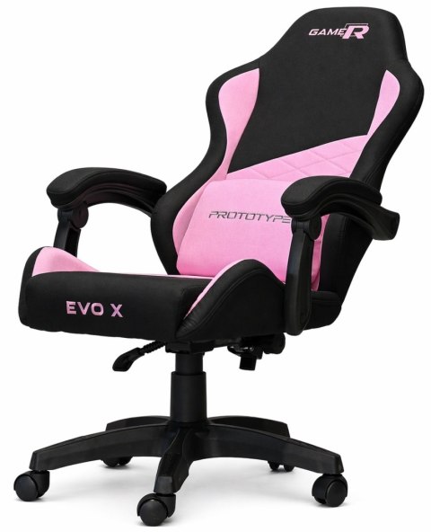 Fotel obrotowy gamingowy EVO FABRIC PINK XL