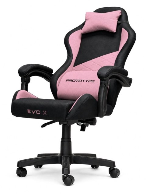 Fotel obrotowy gamingowy EVO FABRIC PINK XL