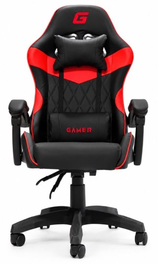 Fotel obrotowy gamingowy EVO PU RED XL