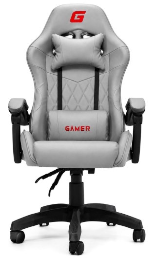Fotel obrotowy gamingowy EVO PU STONE FULL GREY XL