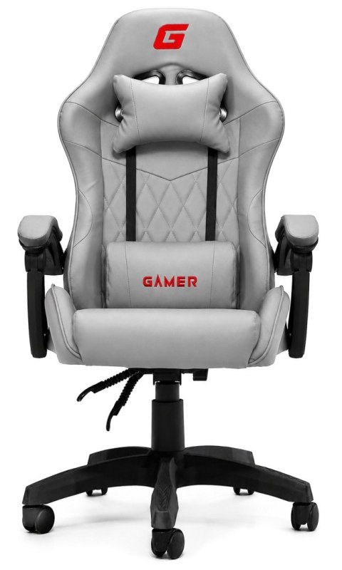 Fotel obrotowy gamingowy EVO PU STONE FULL GREY XL
