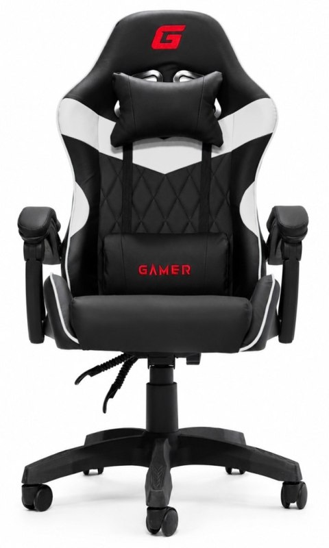 Fotel obrotowy gamingowy EVO PU WHITE XL