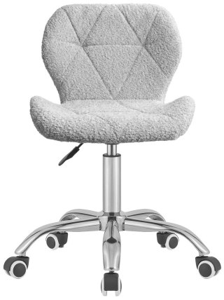 Krzesło obrotowe VASTO OFFICE BARANEK BOUCLE GREY SILVER