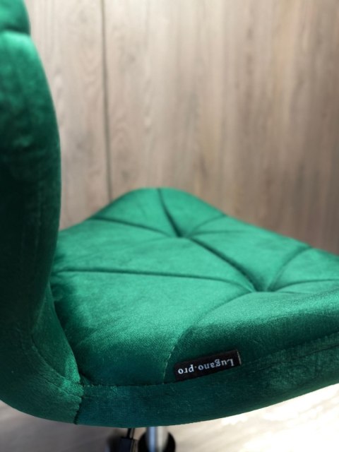 Krzesło obrotowe VASTO OFFICE VELVET GREEN SILVER