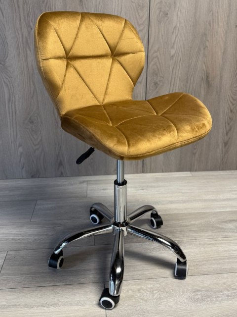 Krzesło obrotowe VASTO OFFICE VELVET SAND SILVER