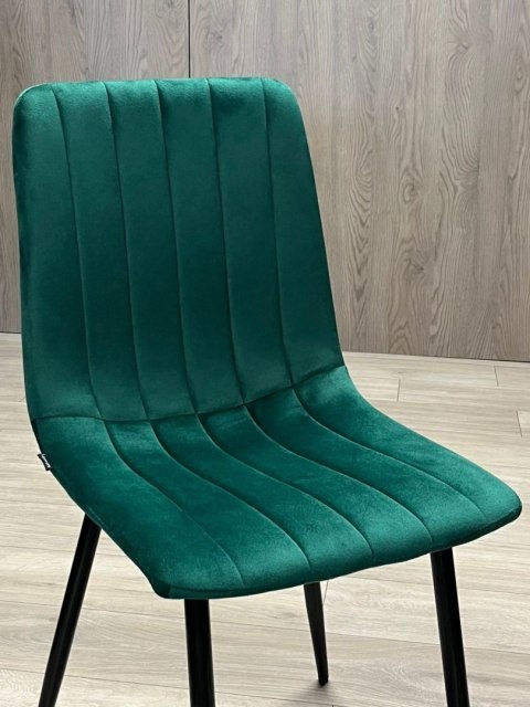 Krzesło tapicerowane AURORA VELVET GREEN