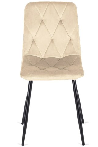 Krzesło tapicerowane BORGO VELVET BEIGE SMOKE