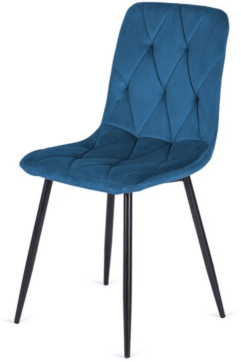 Krzesło tapicerowane BORGO VELVET BLUE SMOKE
