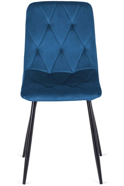 Krzesło tapicerowane BORGO VELVET BLUE SMOKE