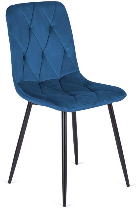 Krzesło tapicerowane BORGO VELVET BLUE SMOKE