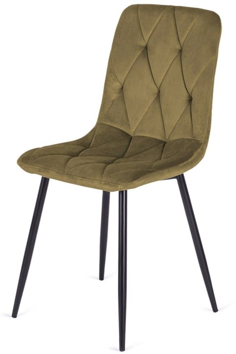 Krzesło tapicerowane BORGO VELVET BROWN SMOKE