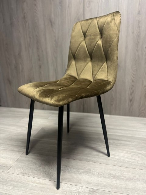 Krzesło tapicerowane BORGO VELVET BROWN SMOKE