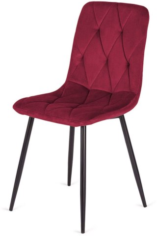 Krzesło tapicerowane BORGO VELVET BURGUNDY SMOKE