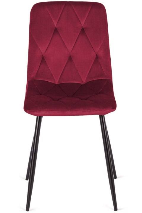 Krzesło tapicerowane BORGO VELVET BURGUNDY SMOKE