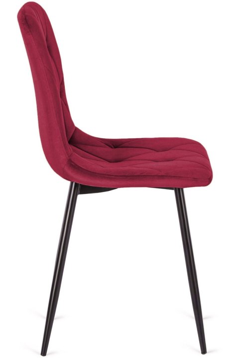 Krzesło tapicerowane BORGO VELVET BURGUNDY SMOKE