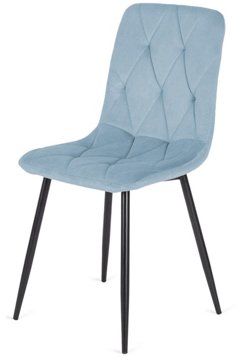 Krzesło tapicerowane BORGO VELVET LIGHT BLUE SMOKE
