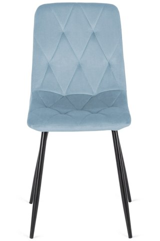Krzesło tapicerowane BORGO VELVET LIGHT BLUE SMOKE