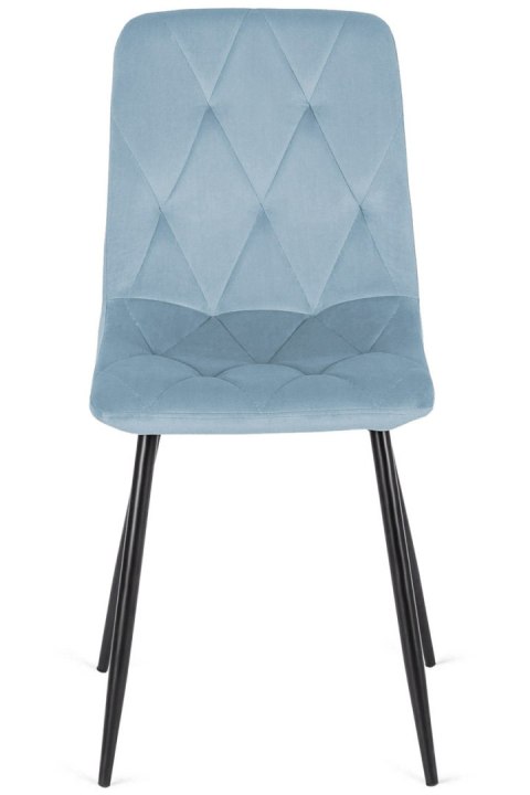 Krzesło tapicerowane BORGO VELVET LIGHT BLUE SMOKE