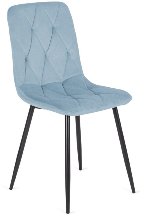 Krzesło tapicerowane BORGO VELVET LIGHT BLUE SMOKE