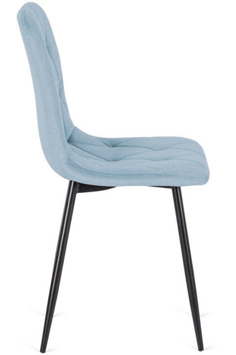 Krzesło tapicerowane BORGO VELVET LIGHT BLUE SMOKE