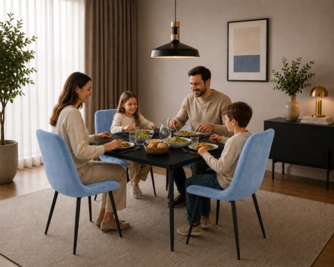 Krzesło tapicerowane BORGO VELVET LIGHT BLUE SMOKE