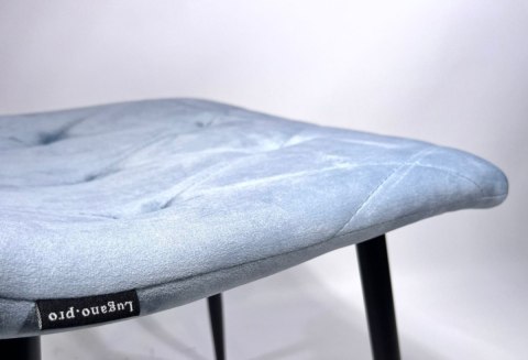 Krzesło tapicerowane BORGO VELVET LIGHT BLUE SMOKE