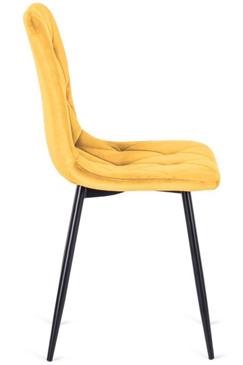 Krzesło tapicerowane BORGO VELVET MUSTARD SMOKE