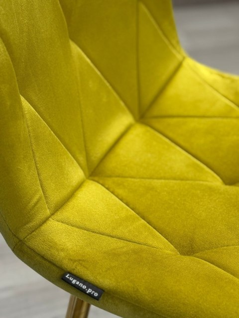 Krzesło tapicerowane BORGO VELVET OLIVE SMOKE