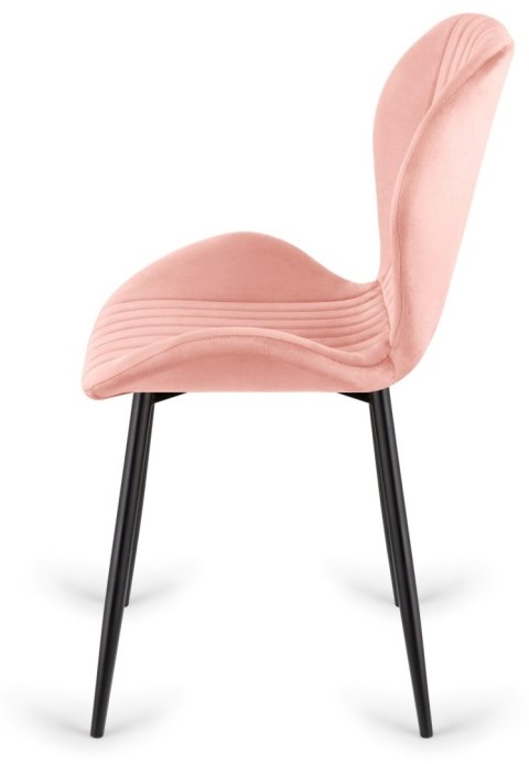 Krzesło tapicerowane MONTI VELVET PINK