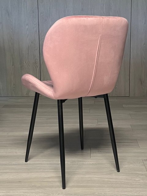Krzesło tapicerowane MONTI VELVET PINK