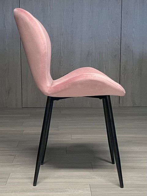 Krzesło tapicerowane MONTI VELVET PINK