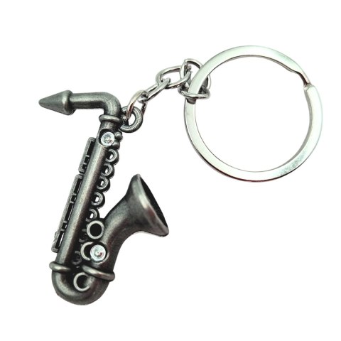 Brelok Metalowy Saksofon - Symboliczny Prezent dla Muzyka - MKT-0106