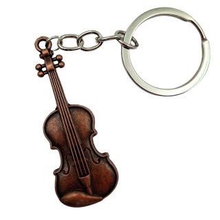 Muzyczny Brelok Metalowy Skrzypce - MKT-0145