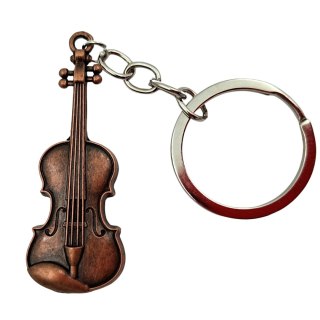 Muzyczny Brelok Metalowy Skrzypce - MKT-0145