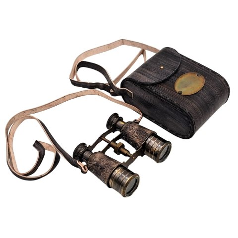 Lornetka Mosiężna Retro w Skórzanym Etui - BCL217