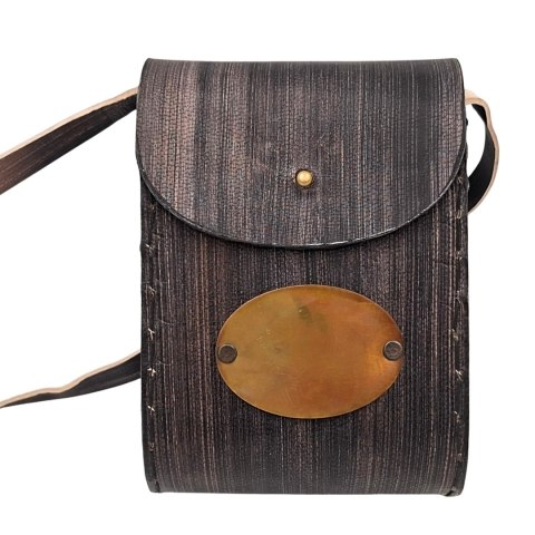 Lornetka Mosiężna Retro w Skórzanym Etui - BCL217